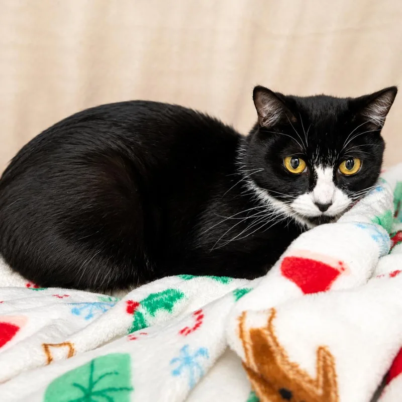 An adult small-sized female Black Domestic Short Hair cat named Pebbles for adoption in Hopkinton, MA