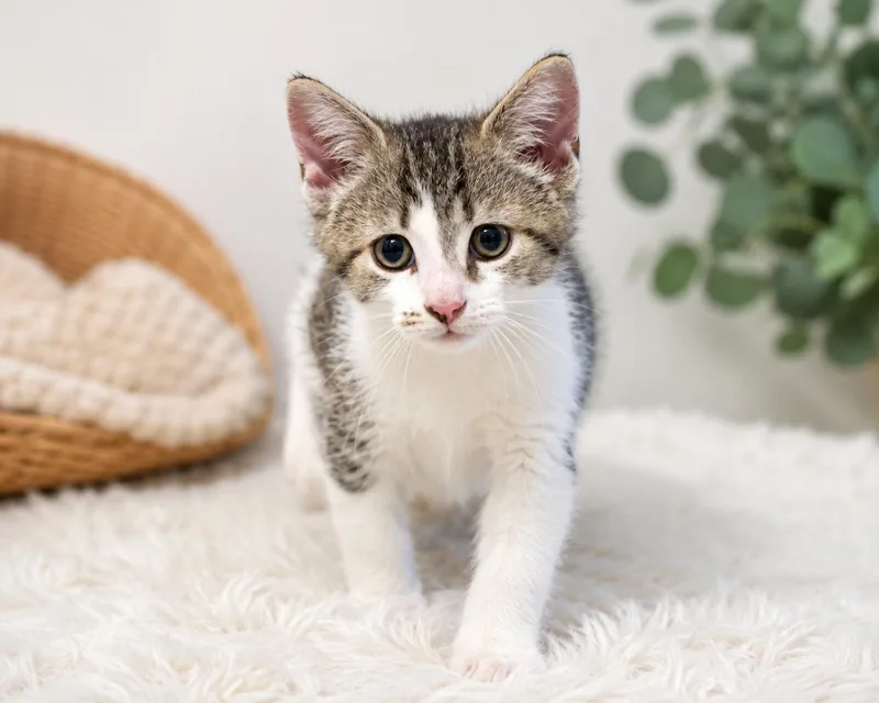 A baby medium-sized female Domestic Short Hair cat named Ann for adoption in Hanover, PA