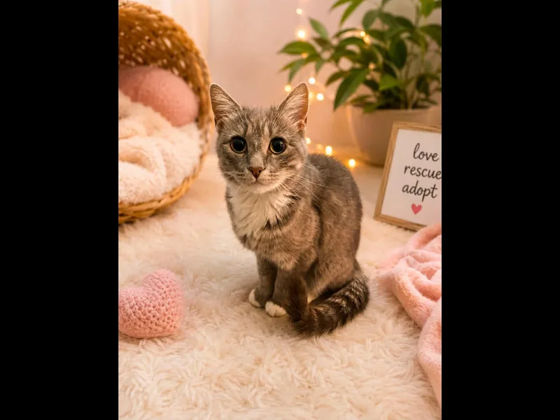 An adult medium-sized female Dilute Tortoiseshell Domestic Short Hair cat named Daisy for adoption in Dover, TN