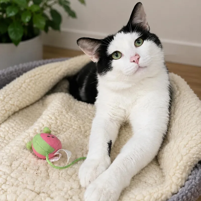 An adult medium-sized male Black Domestic Short Hair cat named Rocco for adoption in Walnut Cove, NC