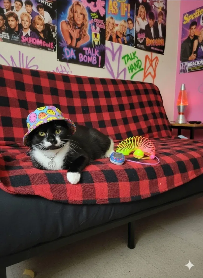 A young large-sized male Black & White / Tuxedo Domestic Short Hair cat named Shamrock for adoption in Saginaw, MI