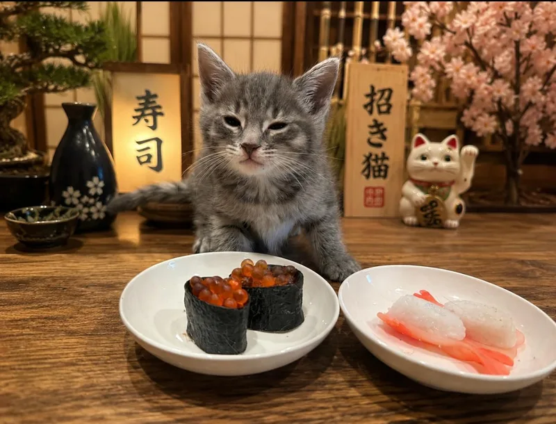 A baby medium-sized male Tabby (Gray / Blue / Silver) Domestic Short Hair cat named Eggroll for adoption in West Pittston, PA