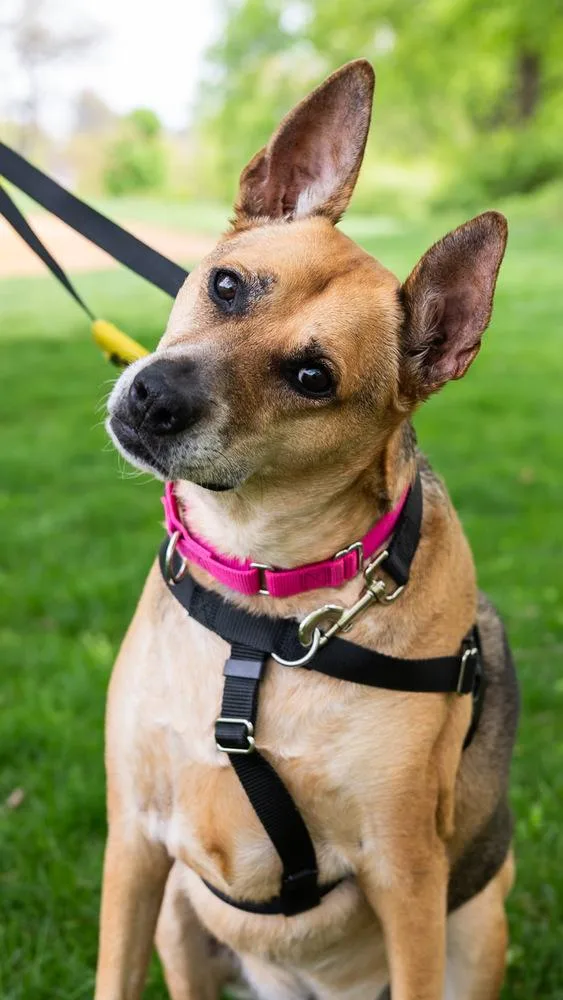 A senior large-sized female Shepherd dog named Ringo for adoption in Long Island City, NY