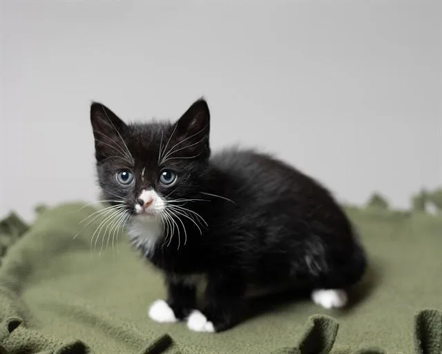 A baby small-sized female Domestic Short Hair cat named Jenette for adoption in Ames, IA