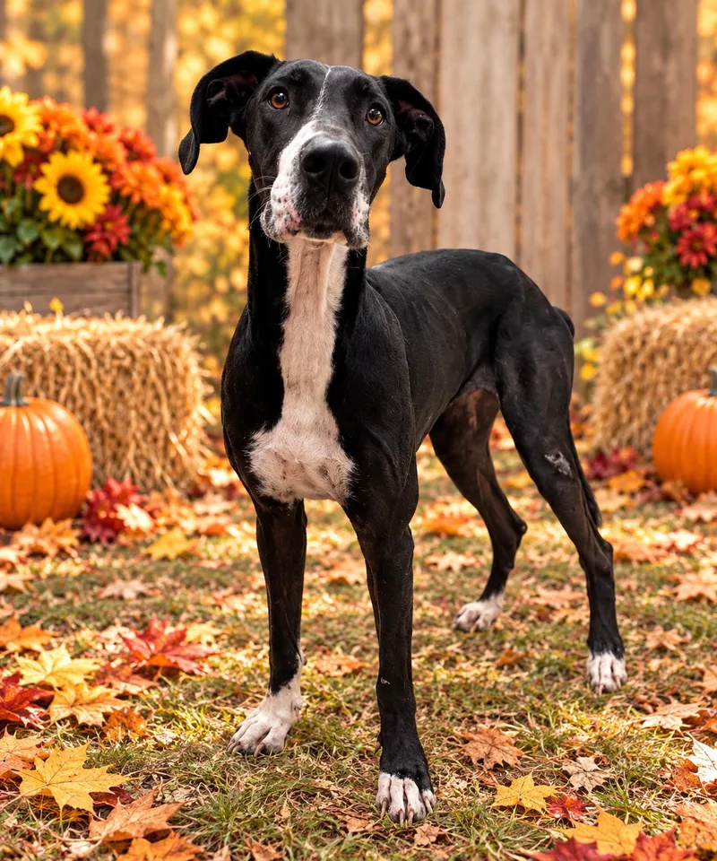 An adult large-sized female Great Dane dog named Stella for adoption in Kenedy, TX