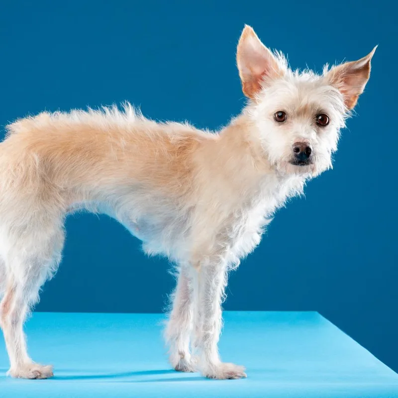 An adult small-sized female White / Cream Mixed Breed dog named Blanca for adoption in Plainfield, IL
