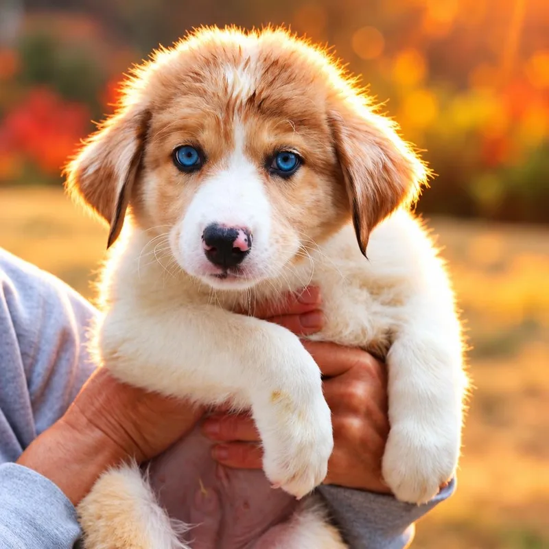 A baby medium-sized male Australian Shepherd dog named Mint for adoption in Eastford, CT