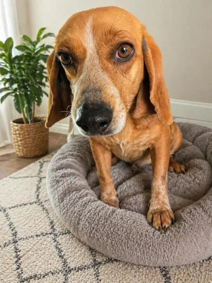 An adult small-sized female Beagle dog named Nola for adoption in Malvern, PA