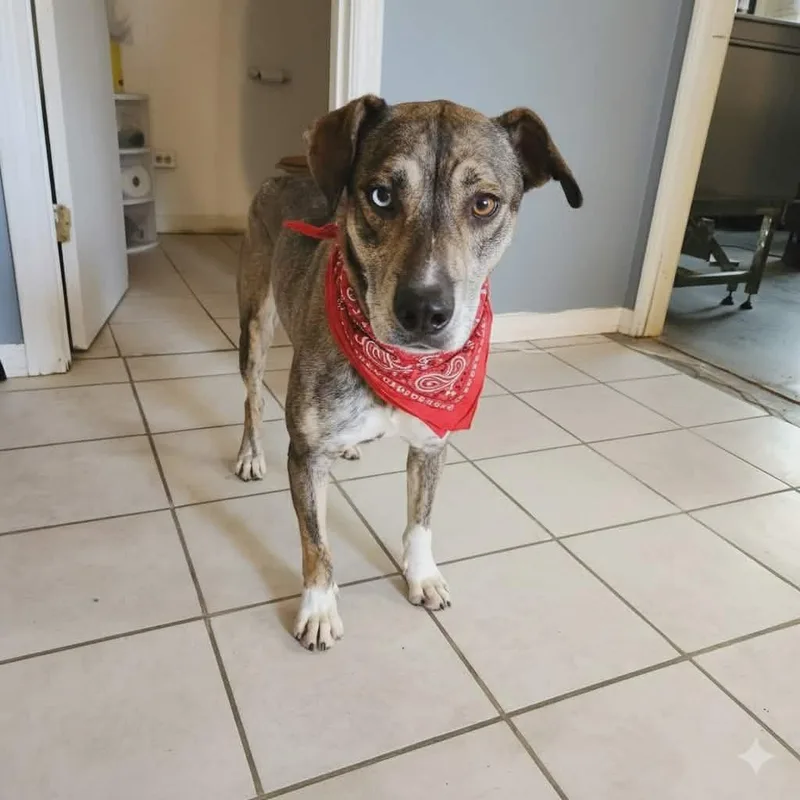 An adult small-sized female Husky dog named June Bug. for adoption in Olney, IL