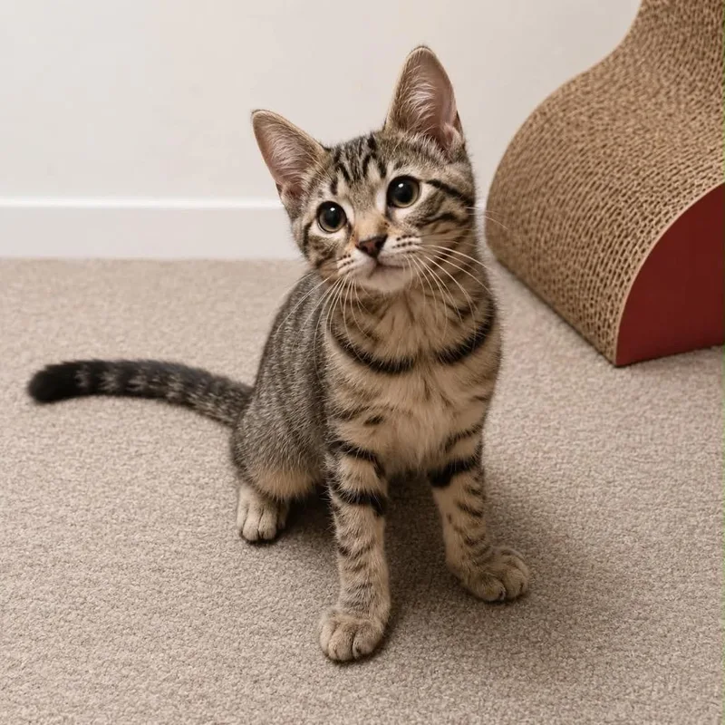 A baby small-sized female Domestic Short Hair cat named Blossom Hopper for adoption in Gorham, ME