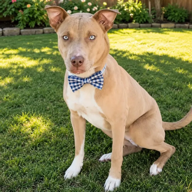 A young medium-sized male American Staffordshire Terrier dog named Whiskey Gs for adoption in Allen, TX