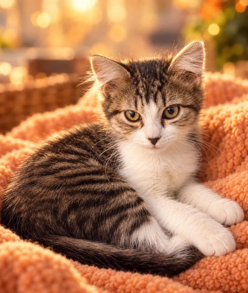 A baby medium-sized female Domestic Short Hair cat named Dorthy for adoption in Battle Ground, WA