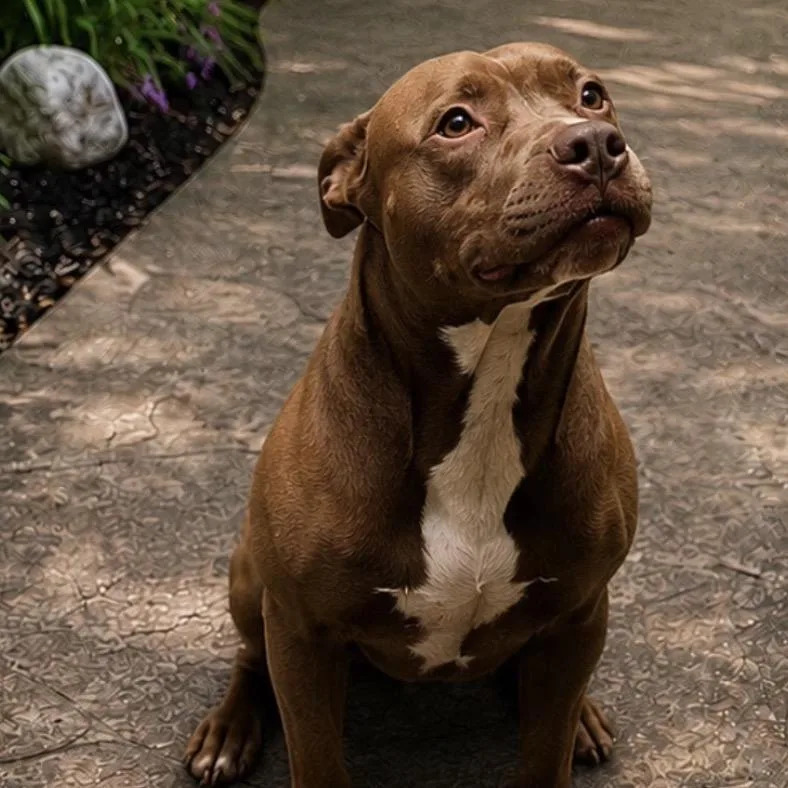 An adult medium-sized male Brown / Chocolate Mixed Breed dog named Rocky for adoption in Eureka Springs, AR