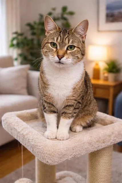 An adult medium-sized female Domestic Short Hair cat named Nabisco for adoption in Charlotte, NC