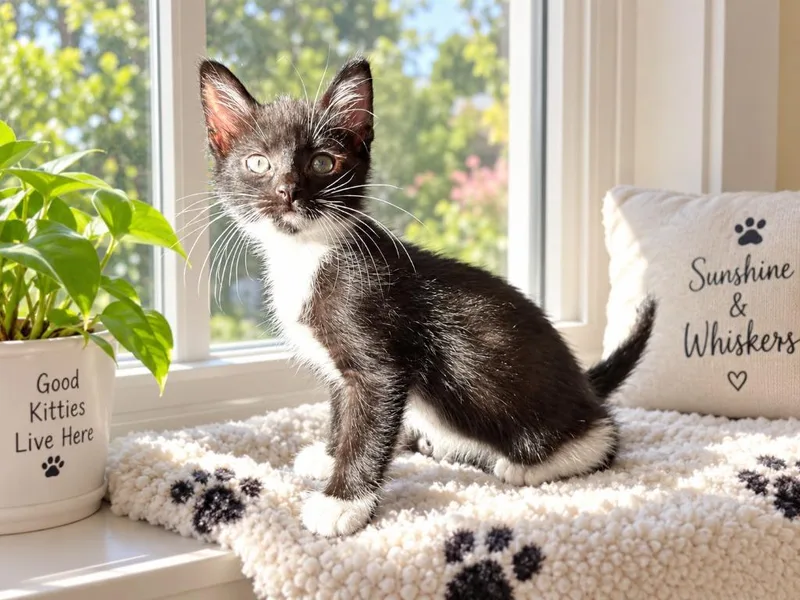 A baby small-sized female Domestic Short Hair cat named Cupcake for adoption in Sebastian, FL