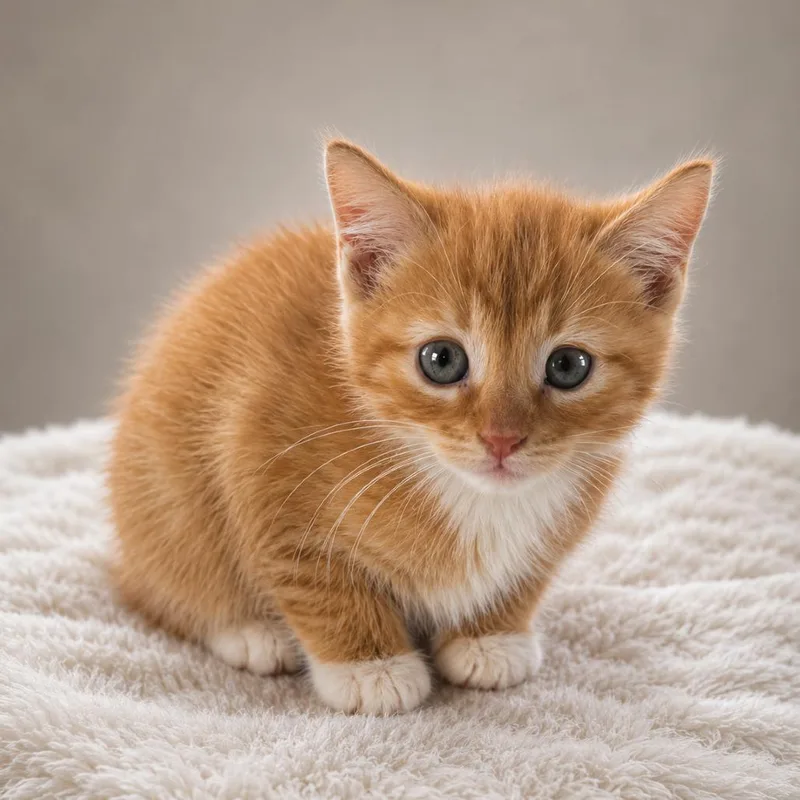 A baby small-sized male Orange / Red Domestic Short Hair cat named Alvin for adoption in Pittsburg, KS