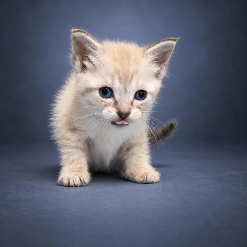 A baby small-sized female Brown / Chocolate Domestic Short Hair cat named Watermelon for adoption in Newport, TN