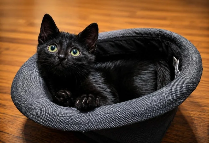 A baby small-sized female Domestic Short Hair cat named Spicy Chai for adoption in El Dorado, AR