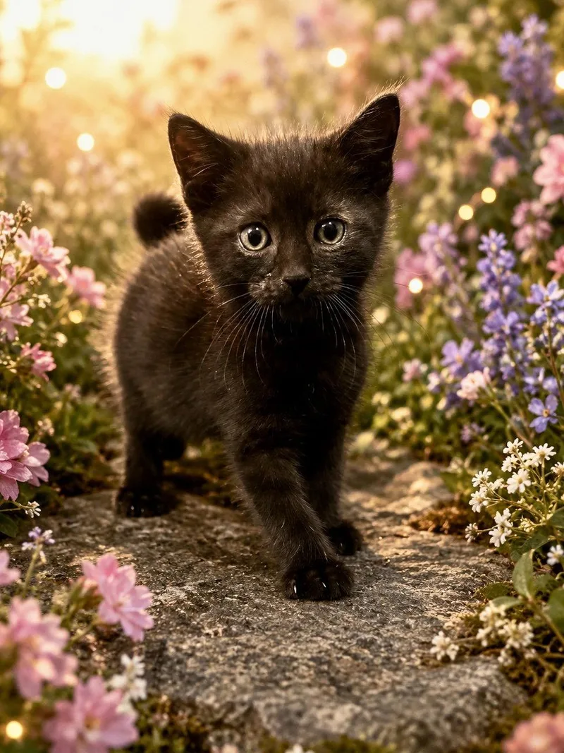 A baby medium-sized male Black Domestic Short Hair cat named Asher for adoption in Hanover, PA