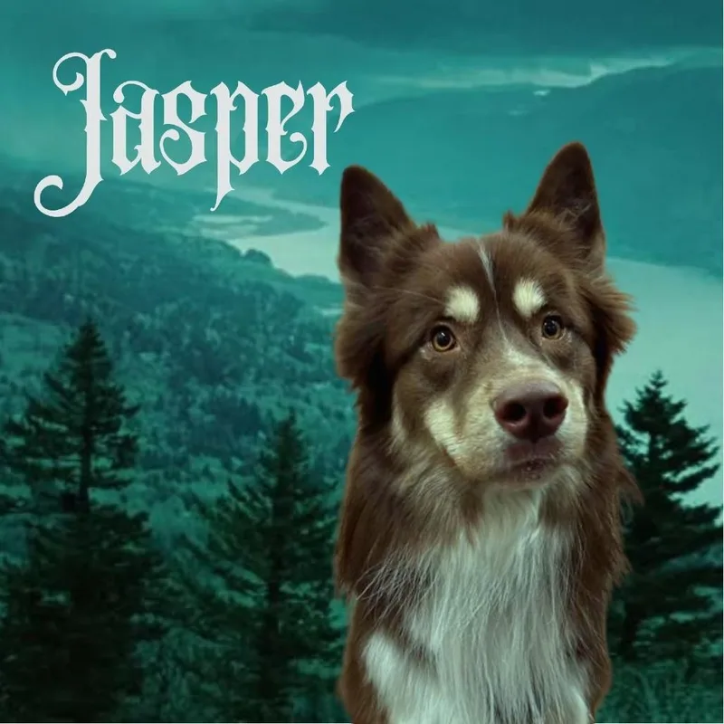 A young medium-sized male Brown / Chocolate Husky dog named Jasper for adoption in Tempe, AZ