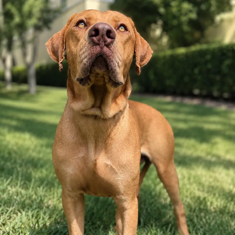 An adult large-sized male Yellow / Tan / Blond / Fawn Mixed Breed dog named Bruce for adoption in Jupiter, FL