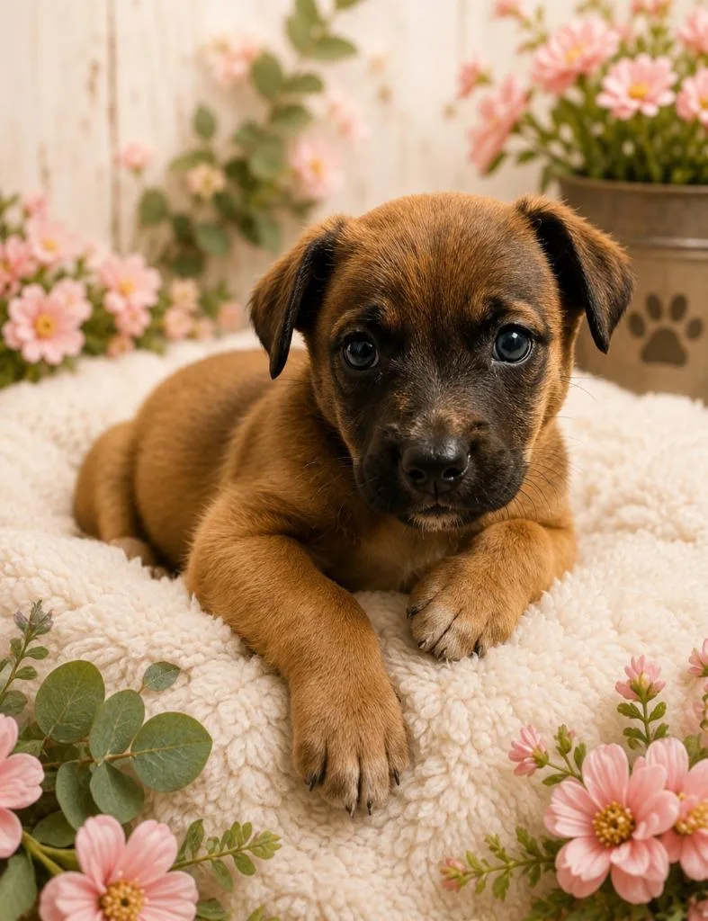 A baby medium-sized female Australian Cattle Dog / Blue Heeler dog named Gamora for adoption in Fayetteville, TN
