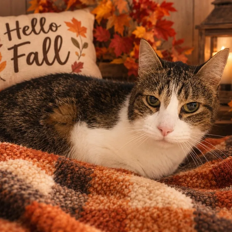 An adult large-sized male Tabby (Brown / Chocolate) Domestic Short Hair cat named Cinder for adoption in Susanville, CA