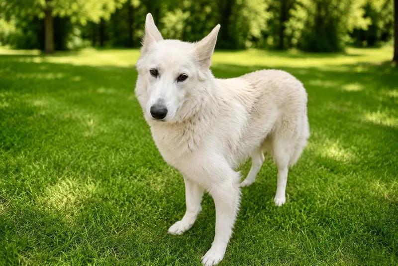 An adult medium-sized male White / Cream Husky dog named Bo for adoption in Maryville, TN