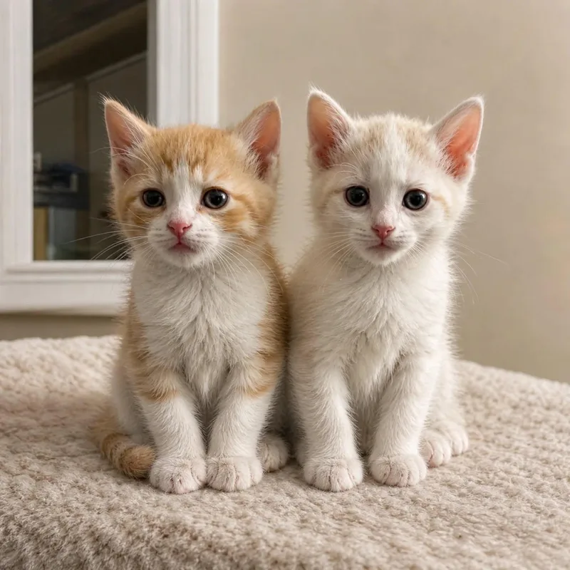 A baby small-sized male Orange & White Domestic Short Hair cat named Butch Cassidy & The for adoption in Bayonne, NJ