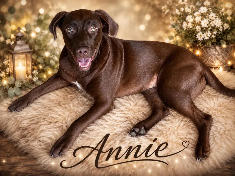 A young large-sized female Labrador Retriever dog named Annie for adoption in Panama City, FL