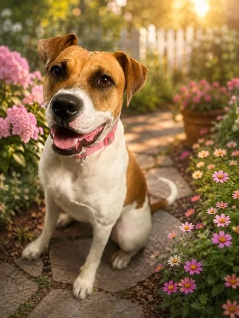 A young large-sized female Terrier dog named Jessie for adoption in Miami, FL
