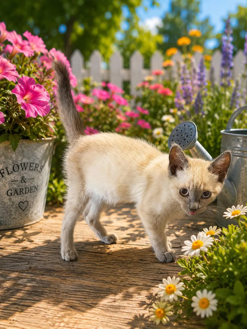 A baby small-sized male Domestic Short Hair cat named Chowder aka siamese male for adoption in Mexico, MO