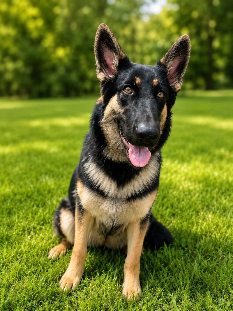 A baby large-sized female German Shepherd Dog dog named Nova for adoption in Chesterfield, MO