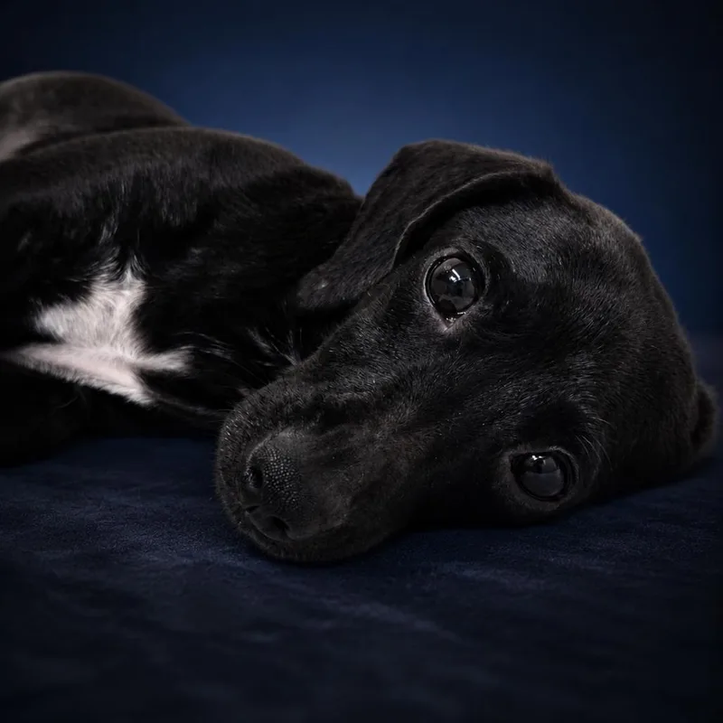 A senior small-sized female Black Miniature Dachshund dog named Inga for adoption in Newport, TN