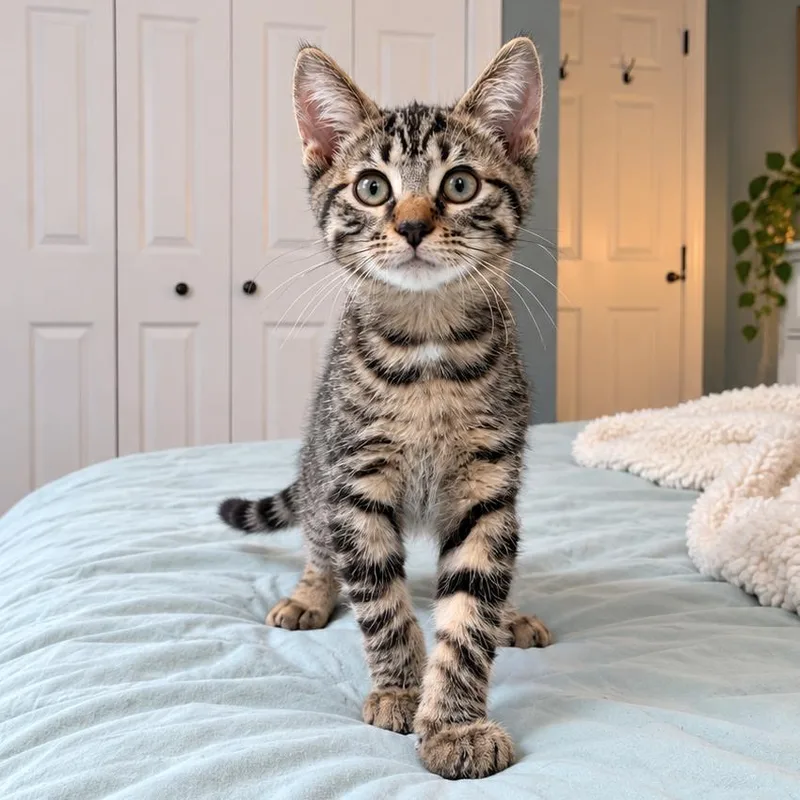 A baby small-sized male Domestic Short Hair cat named Snakeroot for adoption in Hopkinton, MA