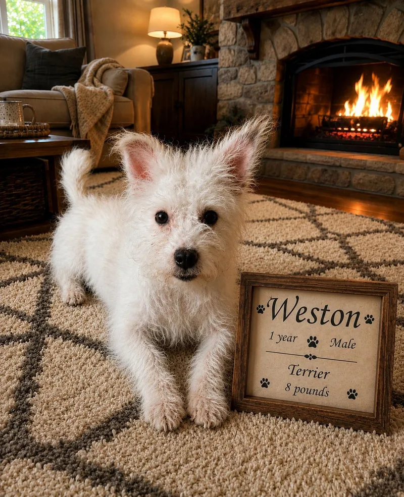 An adult small-sized male White / Cream Cairn Terrier dog named Weston  Year Male for adoption in Mesa, AZ