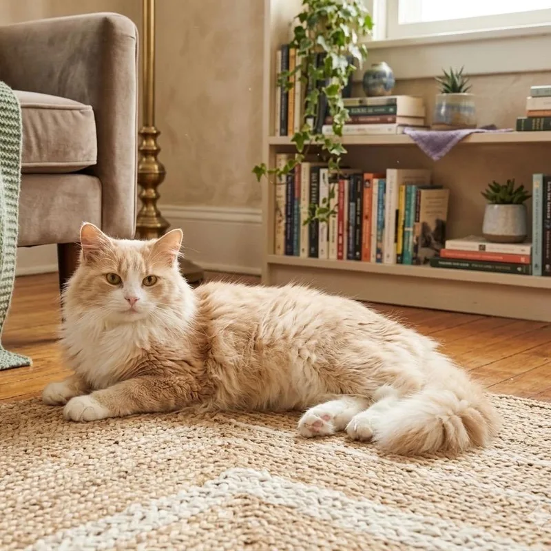 A baby medium-sized female Domestic Long Hair cat named Michelle for adoption in Pittsfield, IL