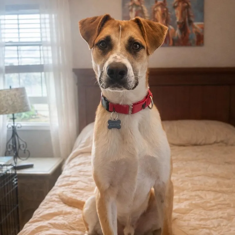 A young large-sized male Mixed Breed dog named Colby for adoption in Columbia, IL