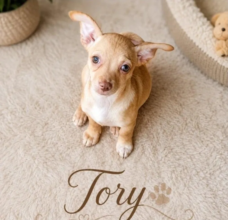 A baby small-sized female Chihuahua dog named Tory for adoption in Morganville, NJ
