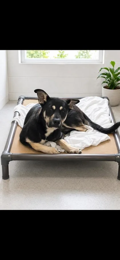An adult medium-sized female Australian Kelpie dog named Bitterblue for adoption in New Orleans, LA