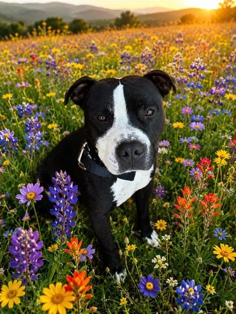 A young medium-sized male Pit Bull Terrier dog named Oreo for adoption in Globe, AZ