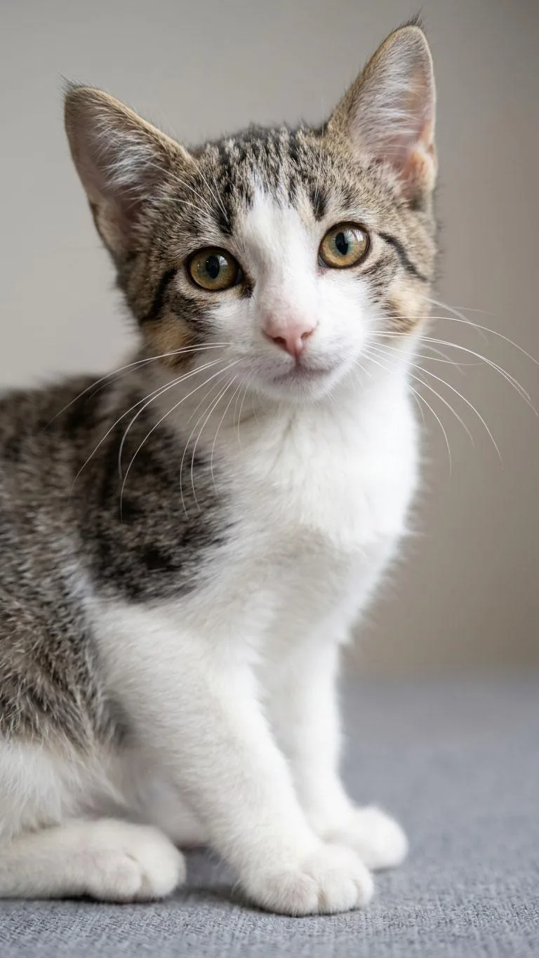 A young medium-sized male American Wirehair cat named Tabby for adoption in Horseshoe Bend, AR