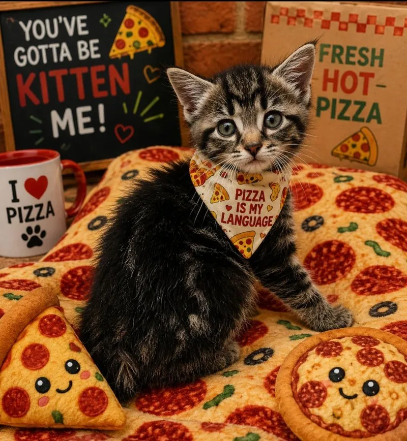 A baby small-sized male Domestic Medium Hair cat named Mushroom for adoption in Washington Court House, OH