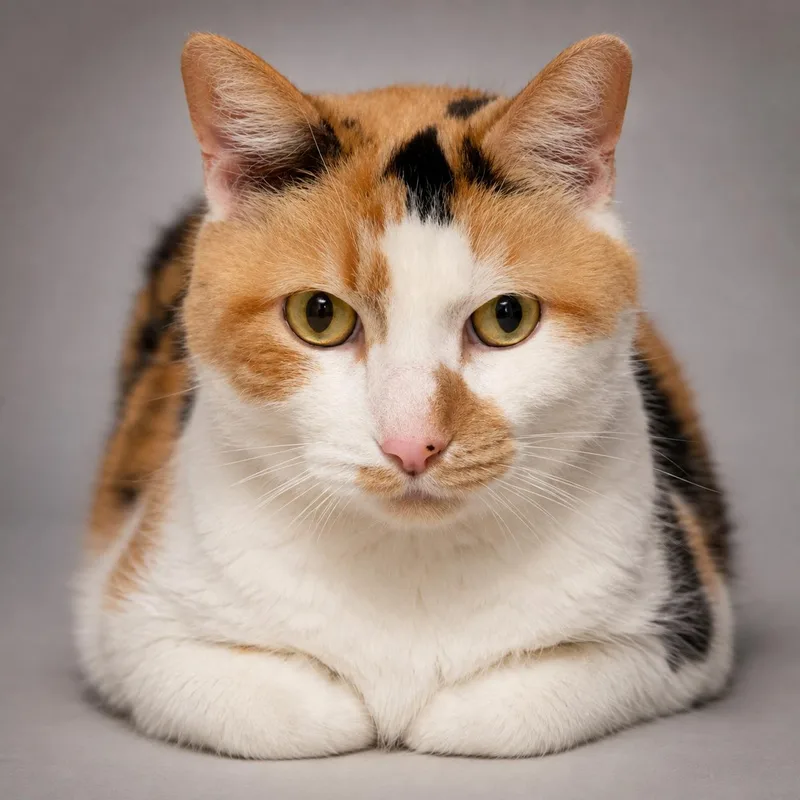 A senior large-sized female Calico Domestic Short Hair cat named Majesty for adoption in Lincoln, IL