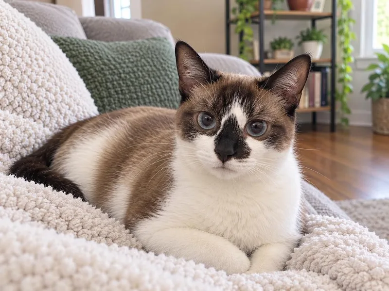 An adult small-sized female Siamese cat named Skittles for adoption in Calimesa, CA