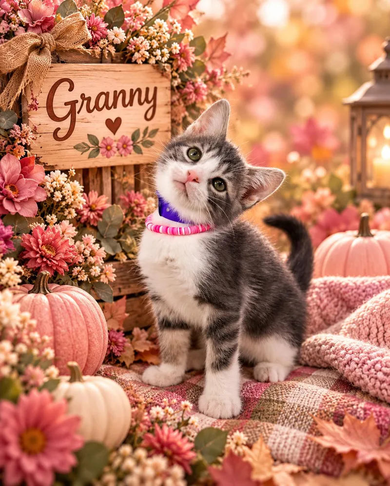 A baby small-sized female Domestic Short Hair cat named Granny for adoption in Tavares, FL