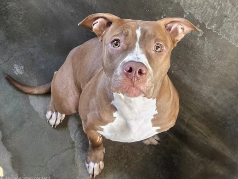 An adult medium-sized male Pit Bull Terrier dog named Tater Tot for adoption in Chatsworth, CA