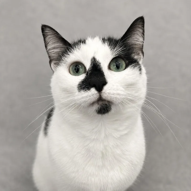 A young medium-sized female White Domestic Short Hair cat named Willow for adoption in Stafford, VA