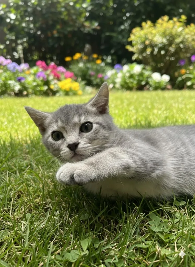 A baby medium-sized male Domestic Short Hair cat named Bryson for adoption in San Pedro, CA