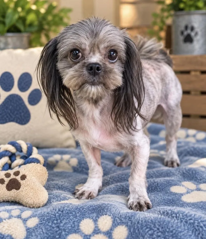 A young small-sized male Shih Tzu dog named Jerry for adoption in Cedartown, GA